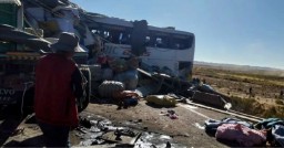 Over 20 killed in bus-truck collision in Bolivia